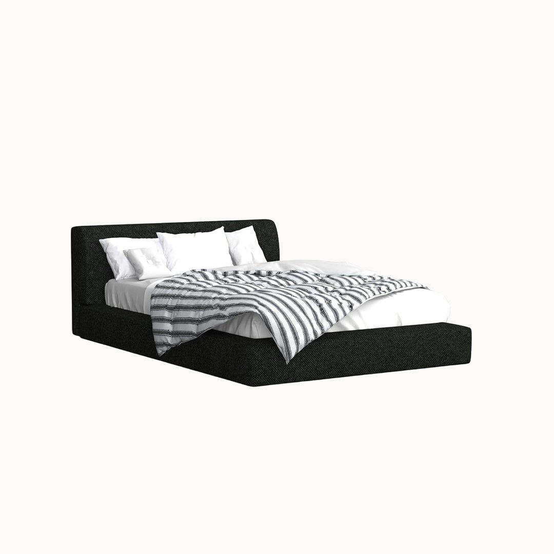 hassan bed and beddings 4x6ft / Black / Matte