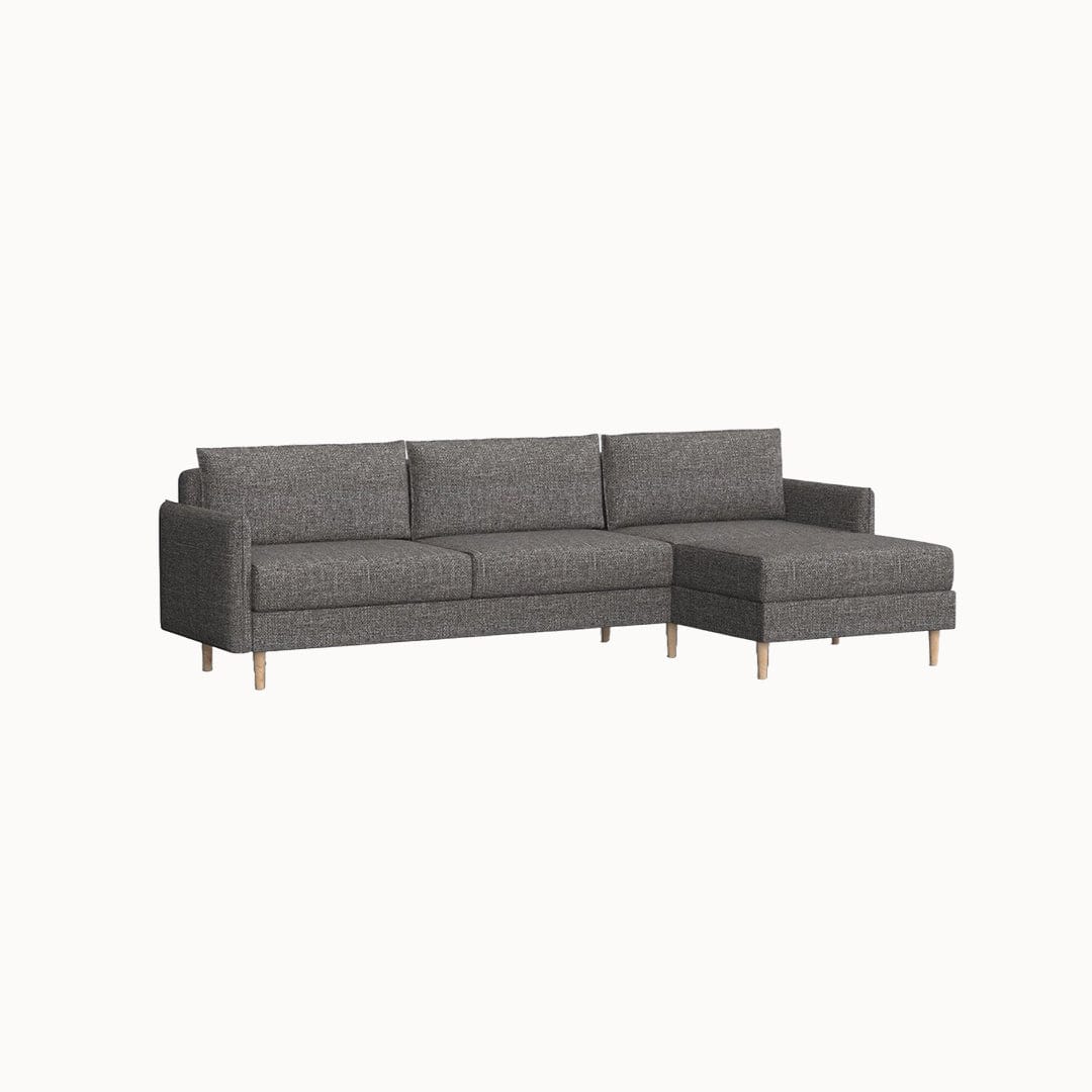 Seje L-Shaped Sofa Dark gray