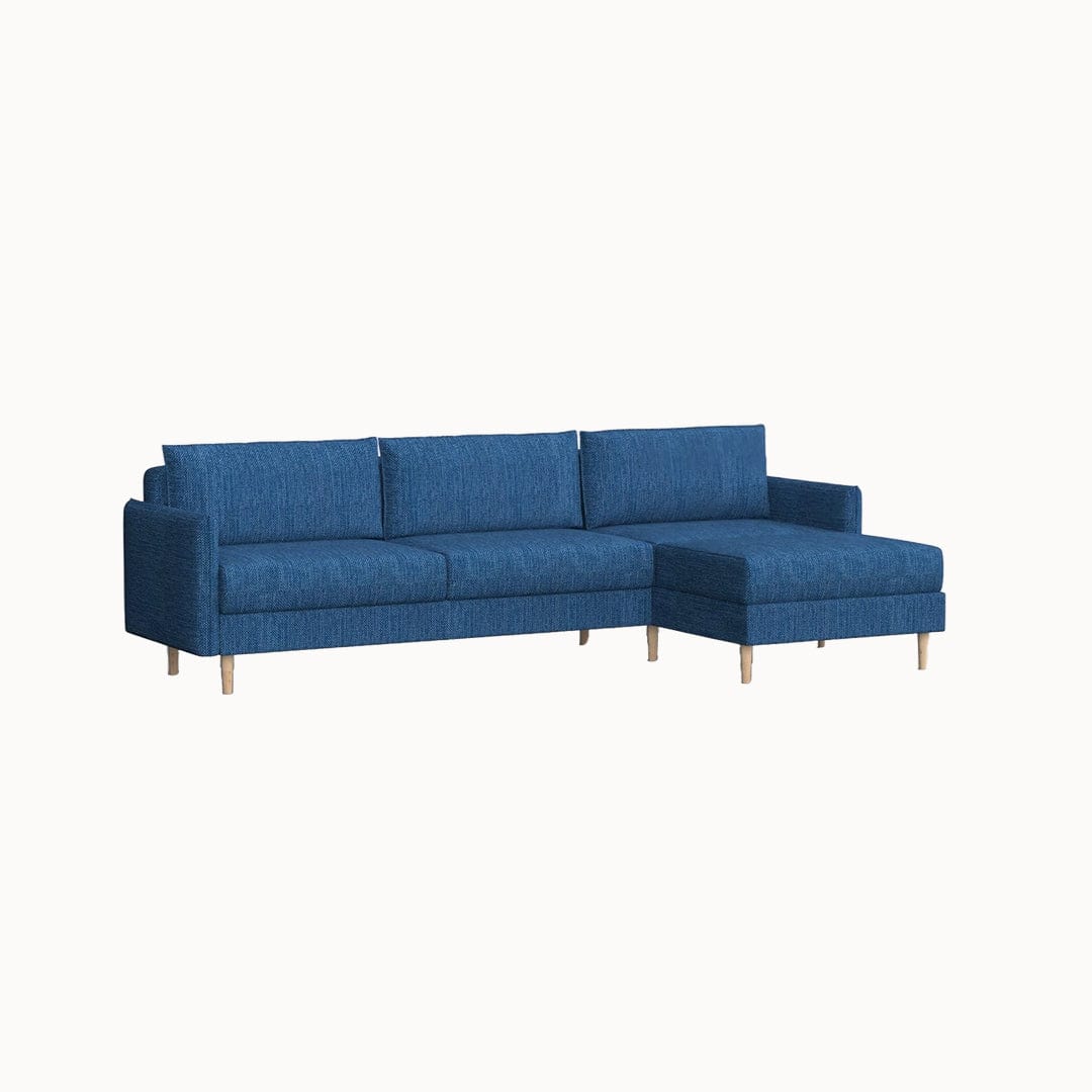 Seje L-Shaped Sofa Blue