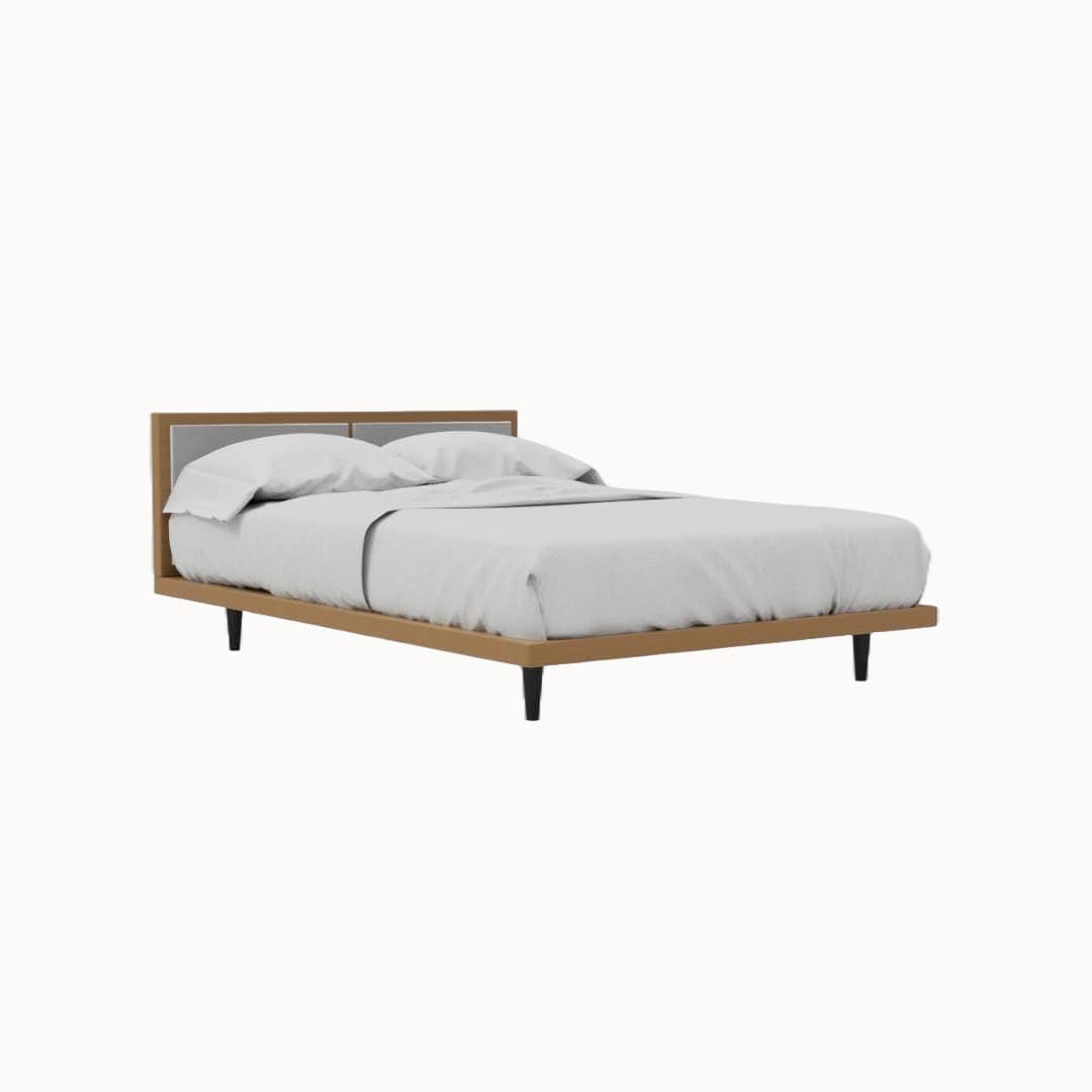 Susu bed bed and beddings 4.5 X 6 Bedframe with ulpholstered headboard